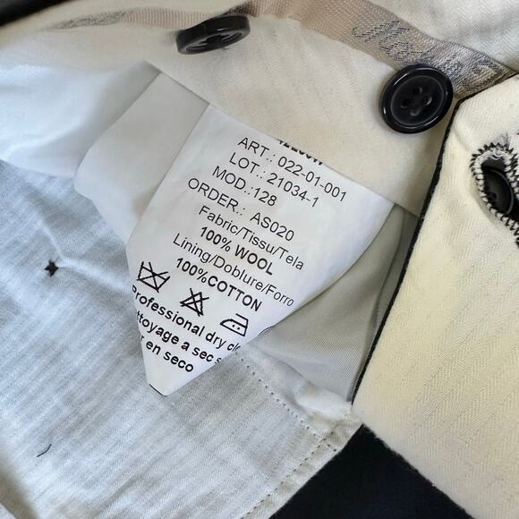 Made in Italy Men’s Black Tuxedo Pants 37 waist - Picture 5 of 5